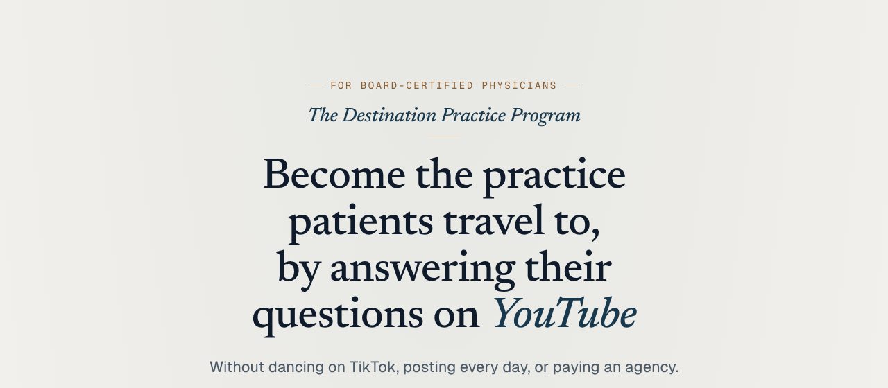 The Destination Practice Program preview